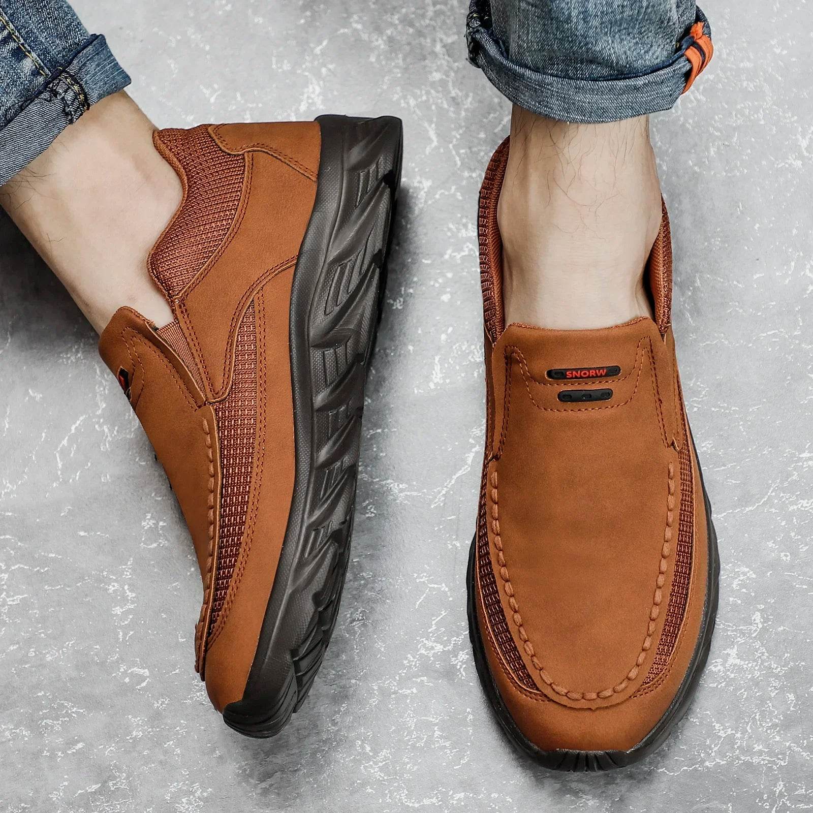 Arlen Flex™ Leather Loafer Sneakers - Image 3