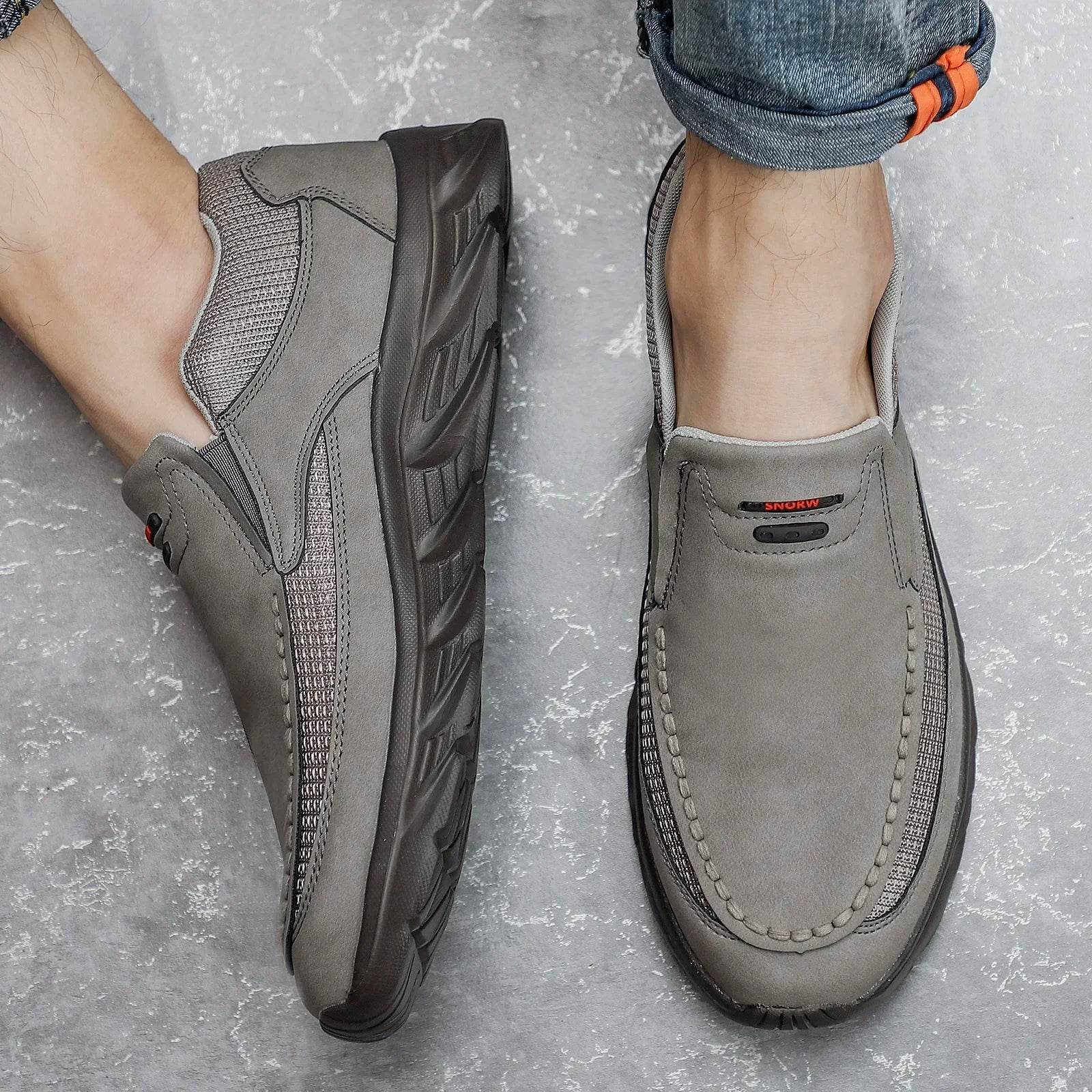 Arlen Flex™ Leather Loafer Sneakers - Image 9