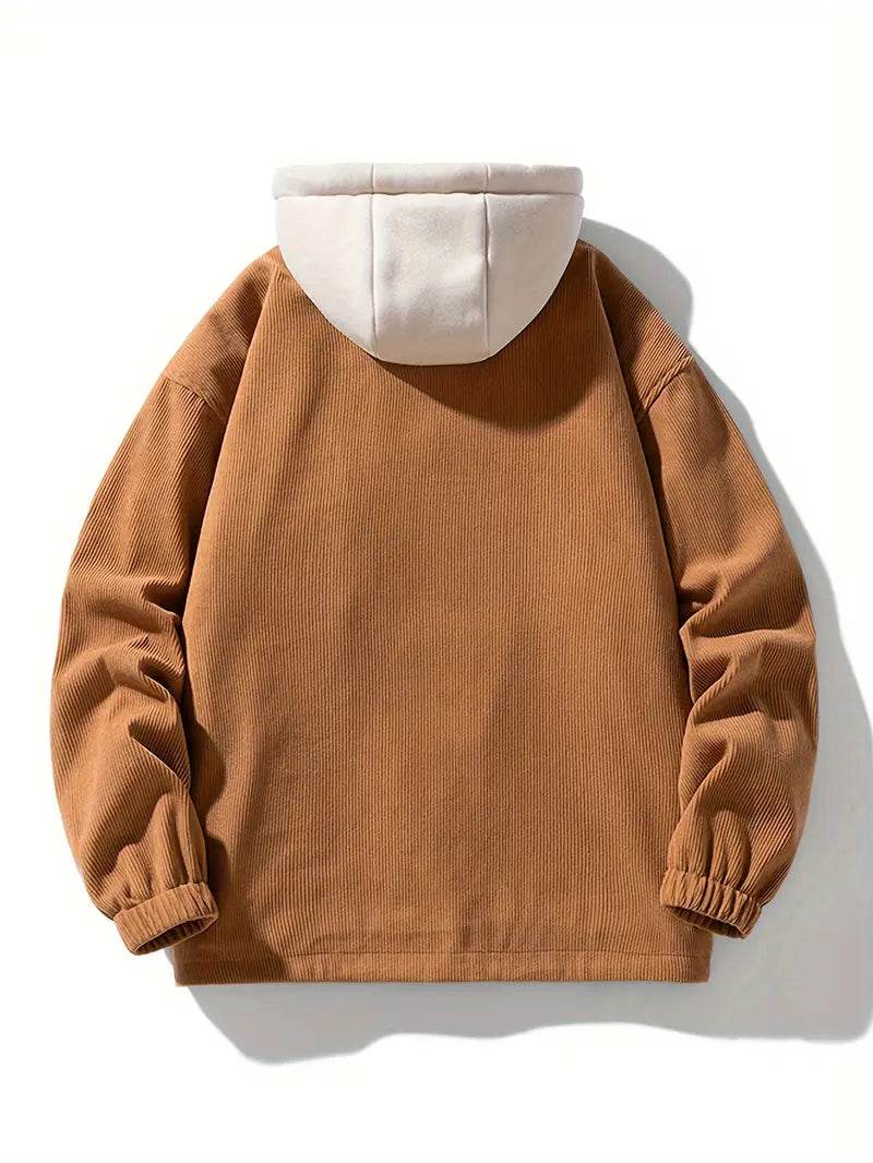 False Two-Piece Hooded Basketball Jacket - Image 24