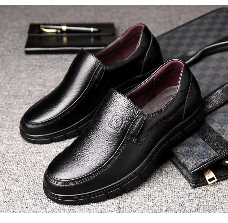 Genuine Leather Casual Shoes For Men Flat Platform Walking Shoes Outdoor Footwear Loafers Breathable Sneakers Handmade Shoes - Image 15