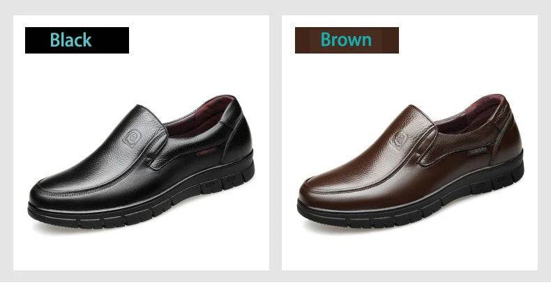 Genuine Leather Casual Shoes For Men Flat Platform Walking Shoes Outdoor Footwear Loafers Breathable Sneakers Handmade Shoes - Image 22