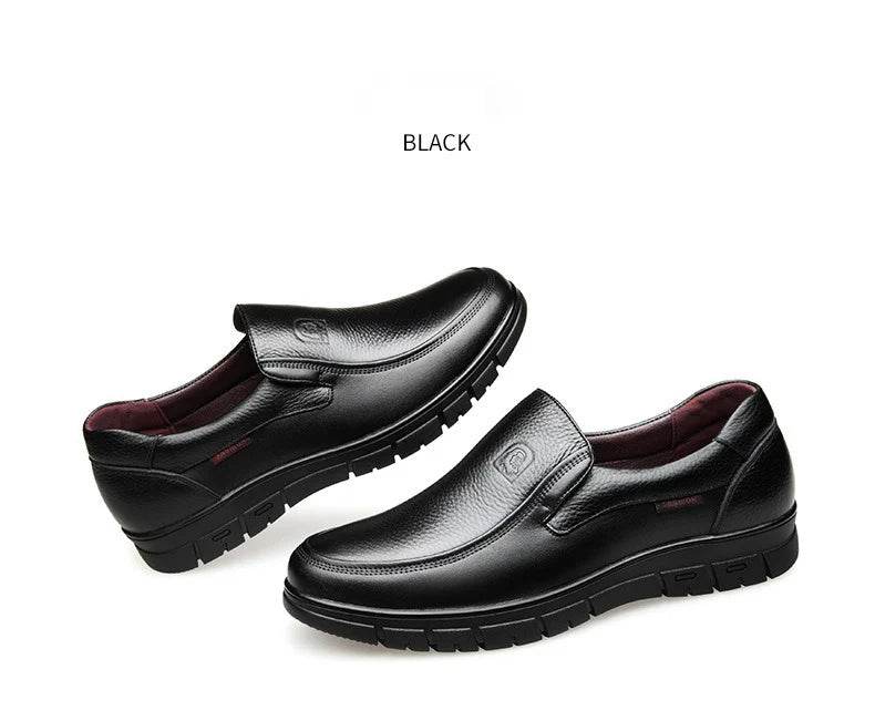 Genuine Leather Casual Shoes For Men Flat Platform Walking Shoes Outdoor Footwear Loafers Breathable Sneakers Handmade Shoes - Image 23