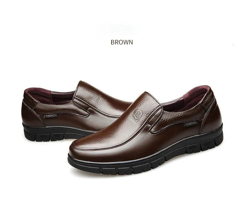 Genuine Leather Casual Shoes For Men Flat Platform Walking Shoes Outdoor Footwear Loafers Breathable Sneakers Handmade Shoes - Image 24