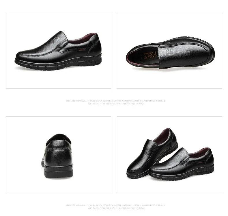 Genuine Leather Casual Shoes For Men Flat Platform Walking Shoes Outdoor Footwear Loafers Breathable Sneakers Handmade Shoes - Image 25