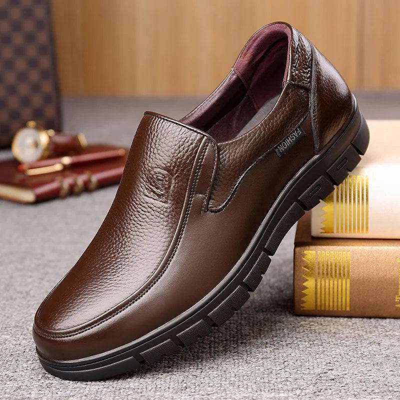 Genuine Leather Casual Shoes For Men Flat Platform Walking Shoes Outdoor Footwear Loafers Breathable Sneakers Handmade Shoes - Image 28