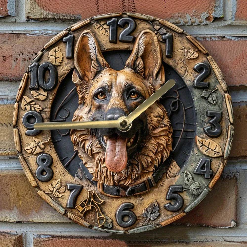 German Shepherd Silent Wall Clock - Image 4