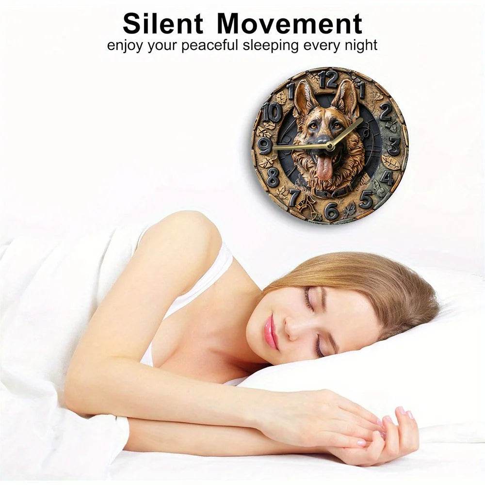 German Shepherd Silent Wall Clock - Image 5