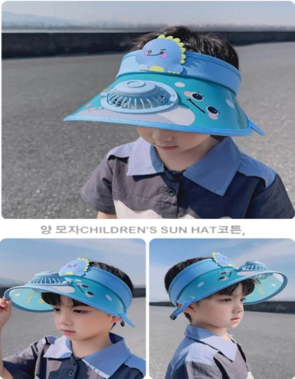 Kids Sun Visor Fan Hat - Image 7