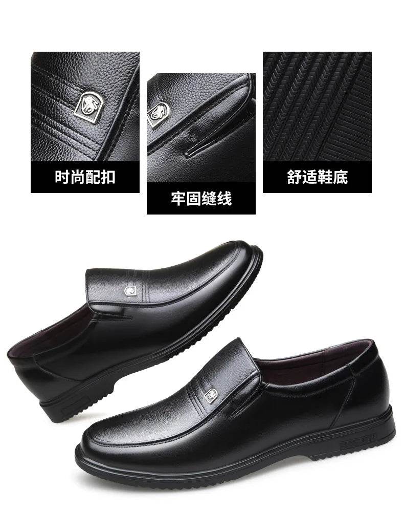 Leather Men Formal Shoes Luxury Brand 2025 Men's Loafers Dress Moccasins Breathable Slip on Black Driving Shoes Plus Size 38-46 - Image 11