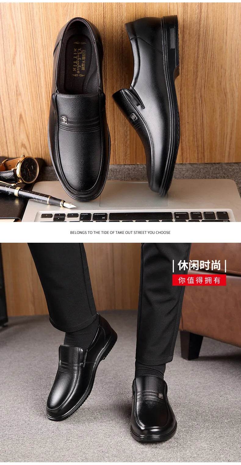 Leather Men Formal Shoes Luxury Brand 2025 Men's Loafers Dress Moccasins Breathable Slip on Black Driving Shoes Plus Size 38-46 - Image 12