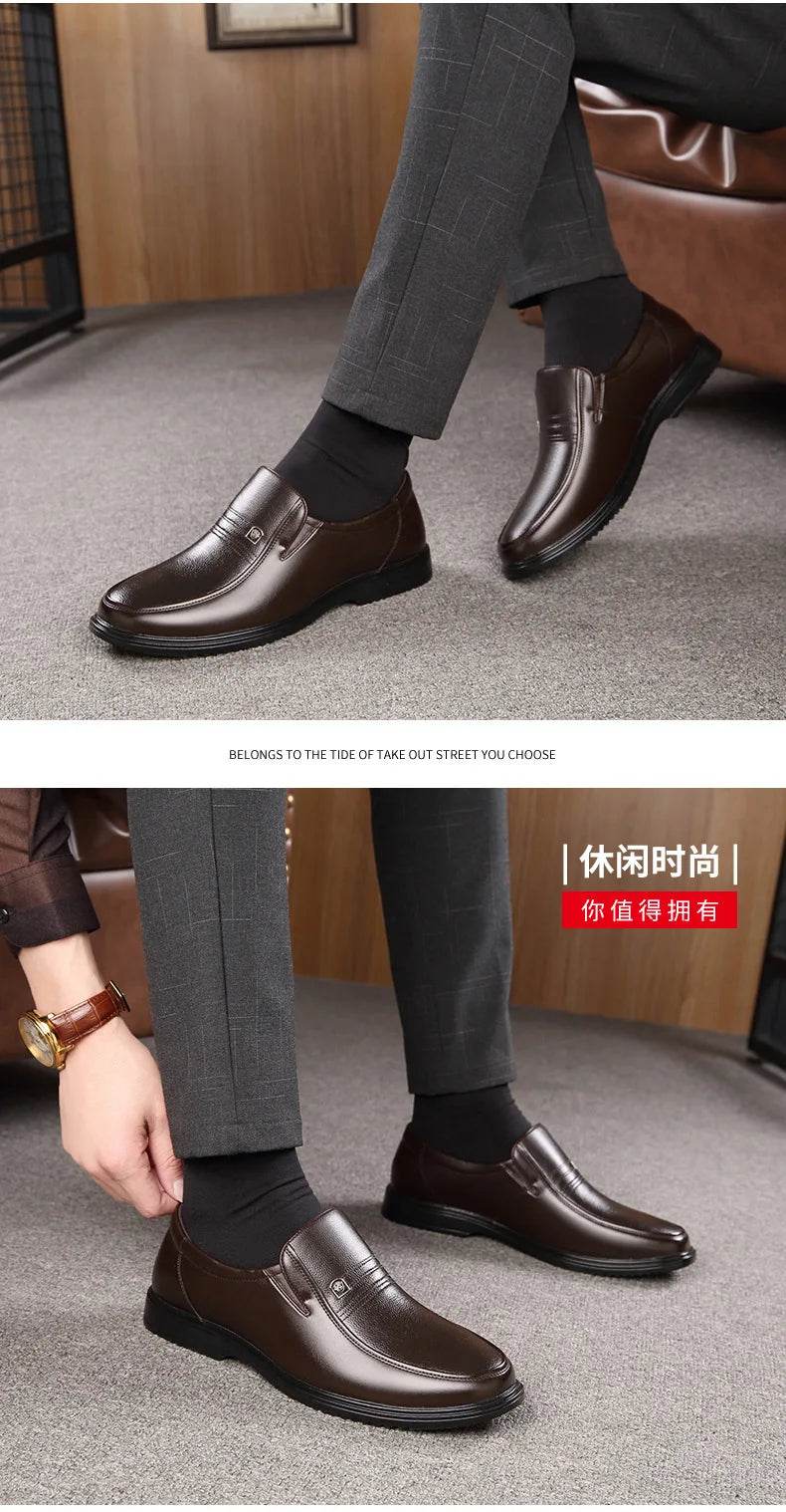 Leather Men Formal Shoes Luxury Brand 2025 Men's Loafers Dress Moccasins Breathable Slip on Black Driving Shoes Plus Size 38-46 - Image 16