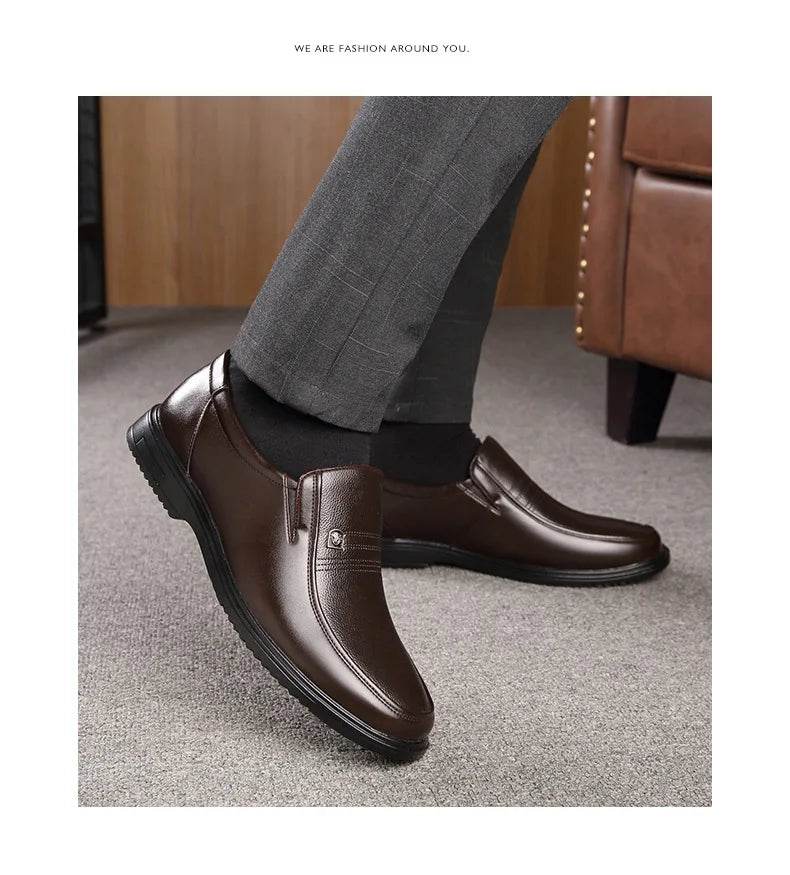 Leather Men Formal Shoes Luxury Brand 2025 Men's Loafers Dress Moccasins Breathable Slip on Black Driving Shoes Plus Size 38-46 - Image 17