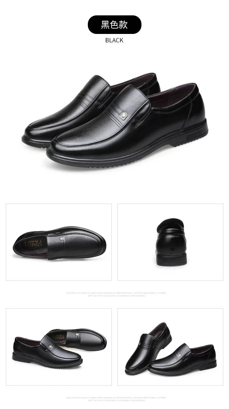 Leather Men Formal Shoes Luxury Brand 2025 Men's Loafers Dress Moccasins Breathable Slip on Black Driving Shoes Plus Size 38-46 - Image 23