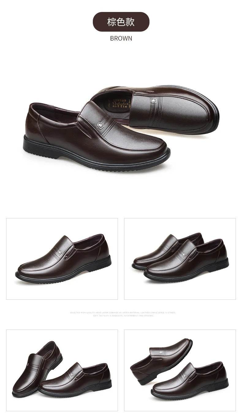 Leather Men Formal Shoes Luxury Brand 2025 Men's Loafers Dress Moccasins Breathable Slip on Black Driving Shoes Plus Size 38-46 - Image 24