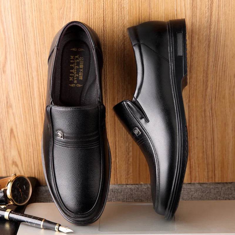 Leather Men Formal Shoes Luxury Brand 2025 Men's Loafers Dress Moccasins Breathable Slip on Black Driving Shoes Plus Size 38-46 - Image 3