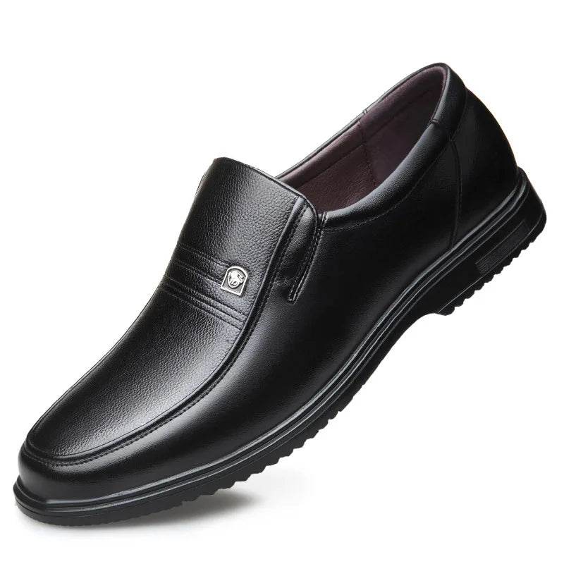 Leather Men Formal Shoes Luxury Brand 2025 Men's Loafers Dress Moccasins Breathable Slip on Black Driving Shoes Plus Size 38-46 - Image 5