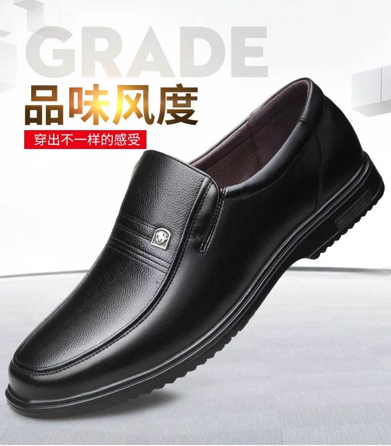 Leather Men Formal Shoes Luxury Brand 2025 Men's Loafers Dress Moccasins Breathable Slip on Black Driving Shoes Plus Size 38-46 - Image 7