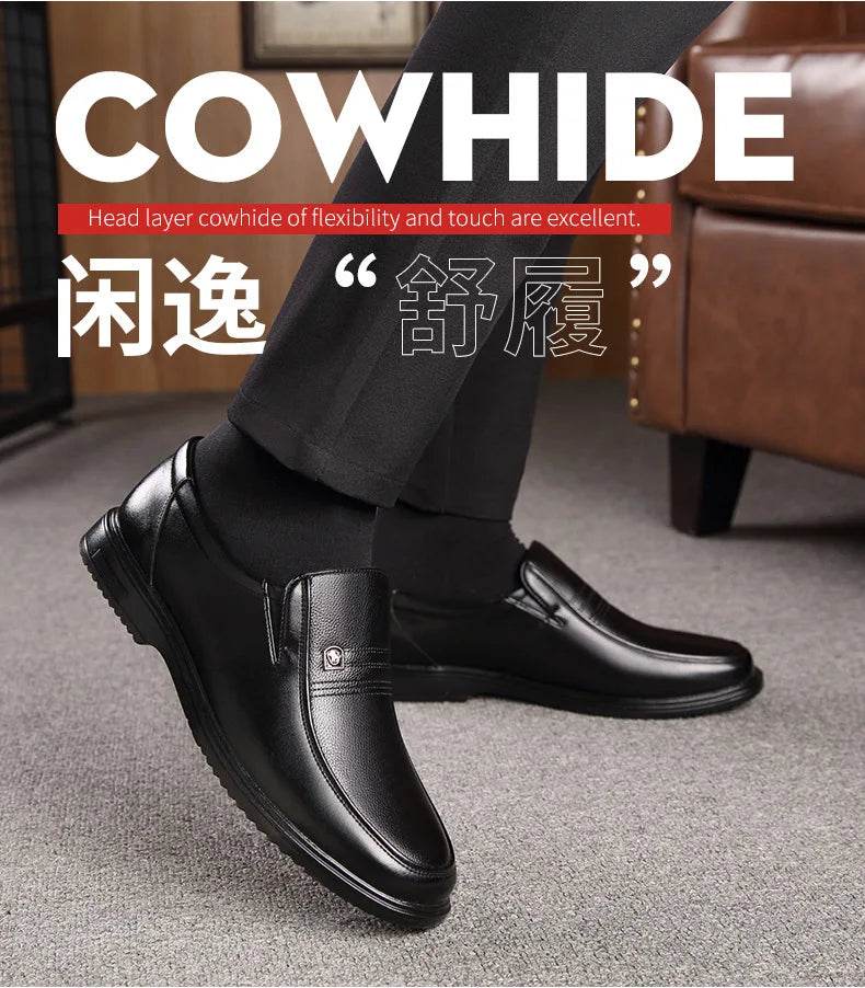 Leather Men Formal Shoes Luxury Brand 2025 Men's Loafers Dress Moccasins Breathable Slip on Black Driving Shoes Plus Size 38-46 - Image 9