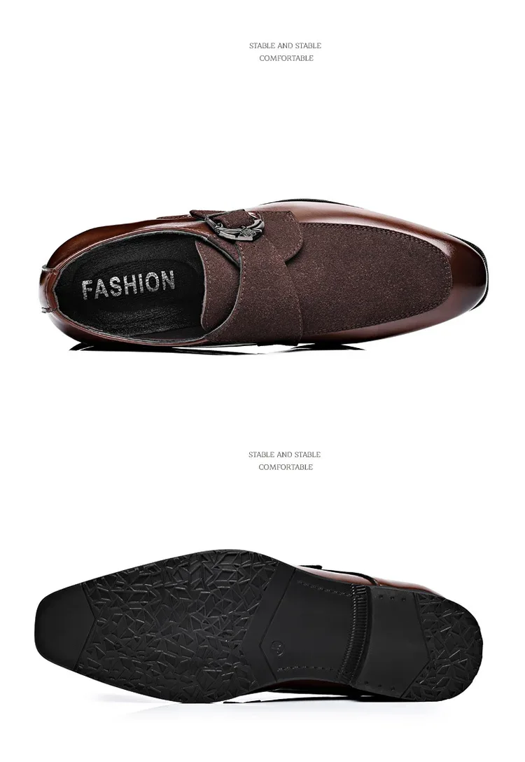 Polished Leather Buckle Loafers - Image 23