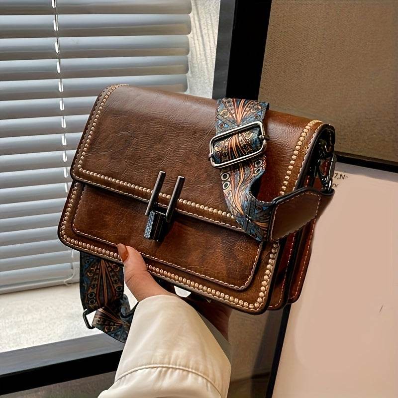 Retro Flap Mini Shoulder Bag - Image 3