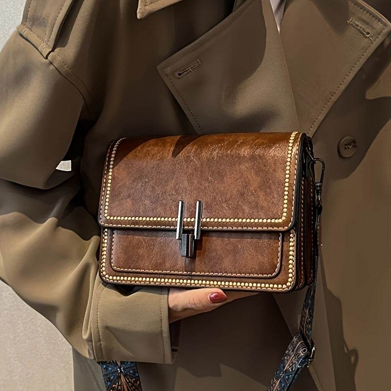 Retro Flap Mini Shoulder Bag - Image 4
