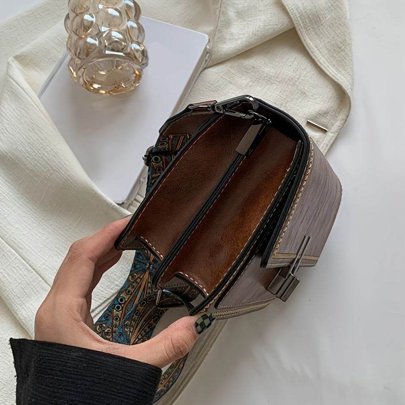 Retro Flap Mini Shoulder Bag - Image 5