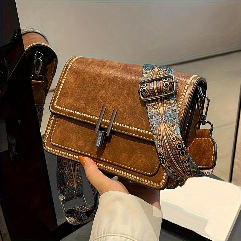 Retro Flap Mini Shoulder Bag - Image 9