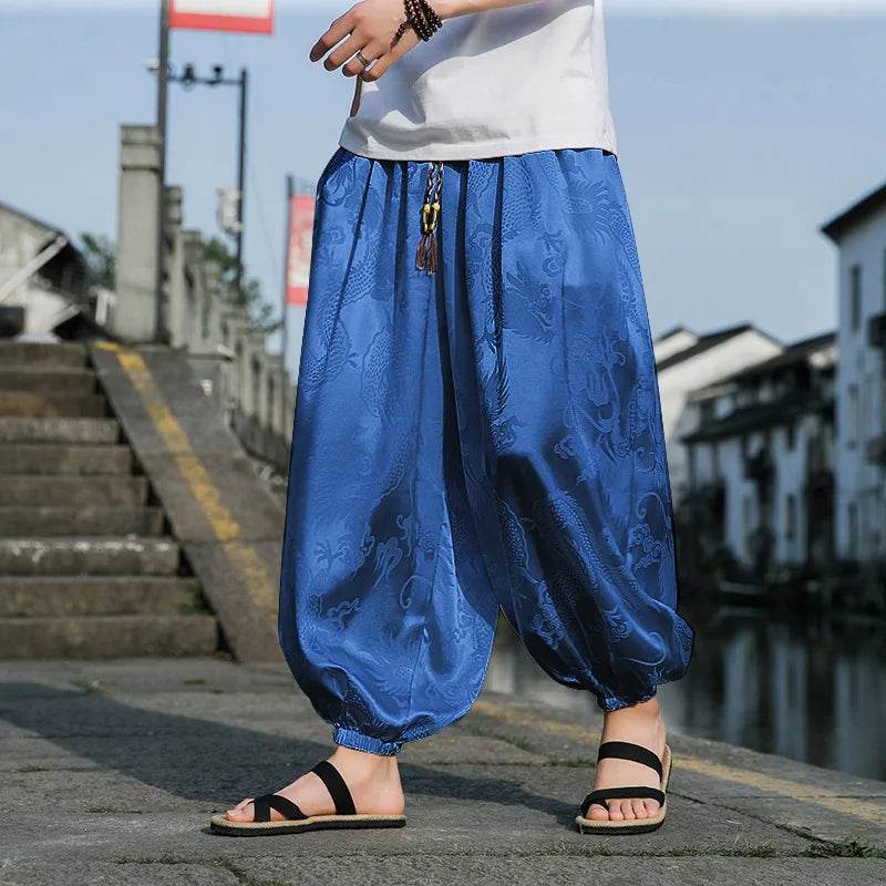 Samurai Style Wide-Leg Trousers - Image 11