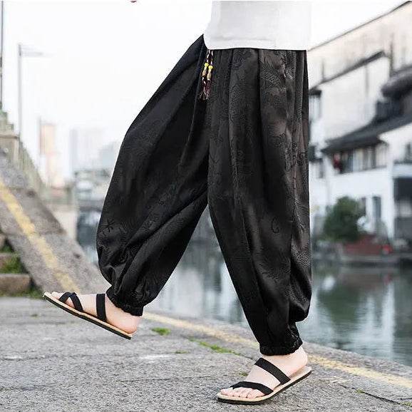 Samurai Style Wide-Leg Trousers - Image 13