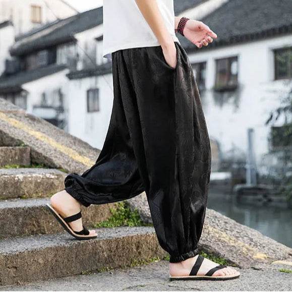 Samurai Style Wide-Leg Trousers - Image 15
