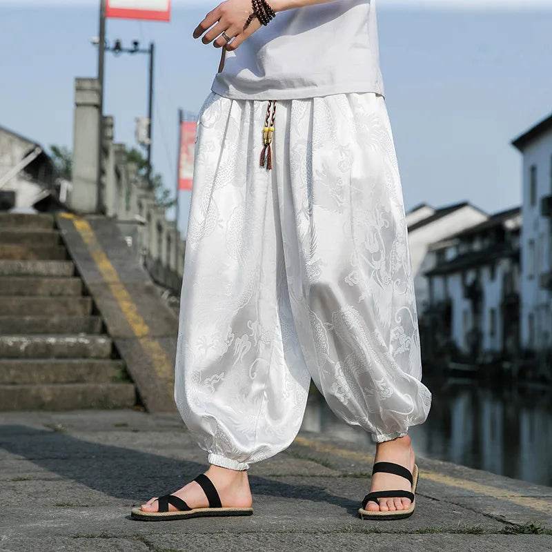 Samurai Style Wide-Leg Trousers - Image 17