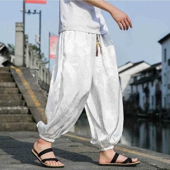 Samurai Style Wide-Leg Trousers - Image 18