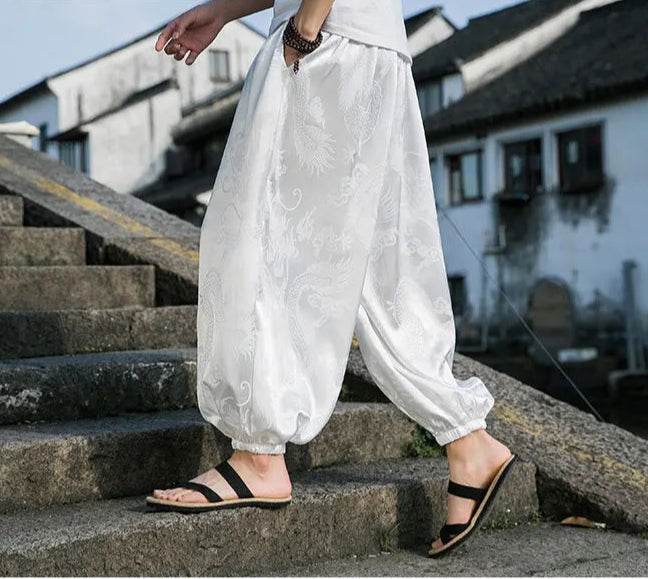 Samurai Style Wide-Leg Trousers - Image 19