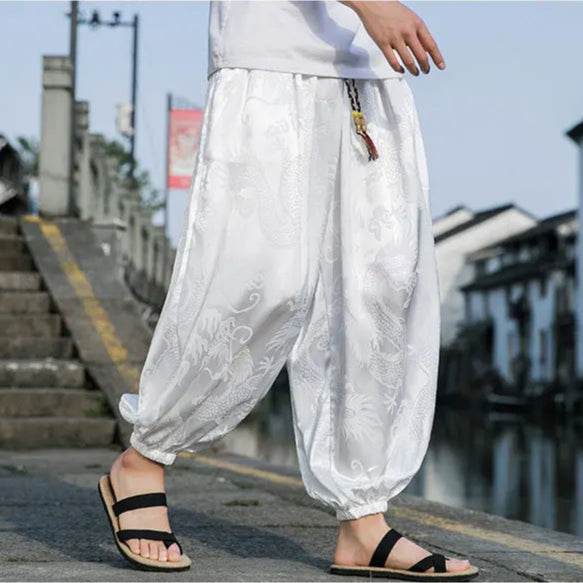Samurai Style Wide-Leg Trousers - Image 20