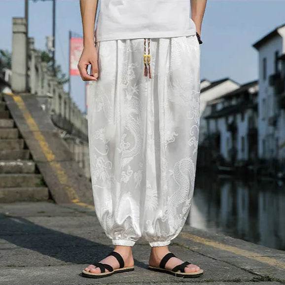 Samurai Style Wide-Leg Trousers - Image 21