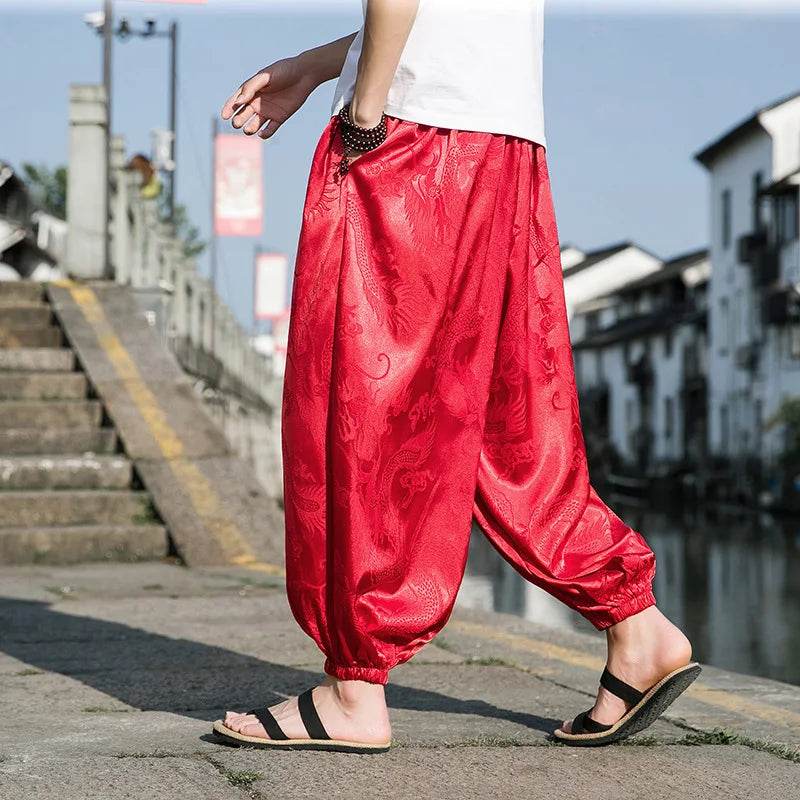 Samurai Style Wide-Leg Trousers - Image 22