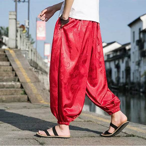 Samurai Style Wide-Leg Trousers - Image 23
