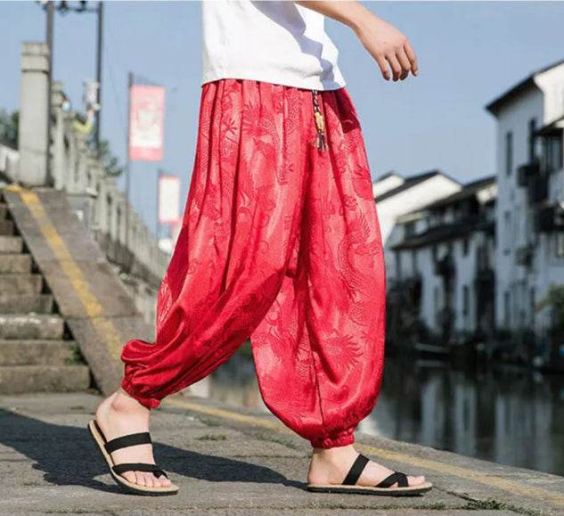 Samurai Style Wide-Leg Trousers - Image 24