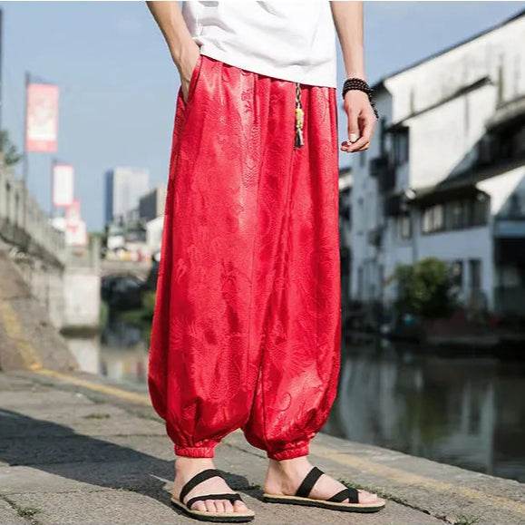 Samurai Style Wide-Leg Trousers - Image 26