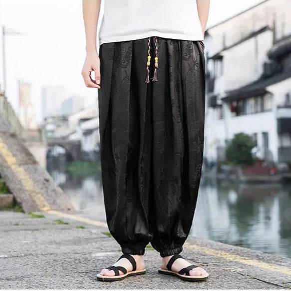 Samurai Style Wide-Leg Trousers - Image 29