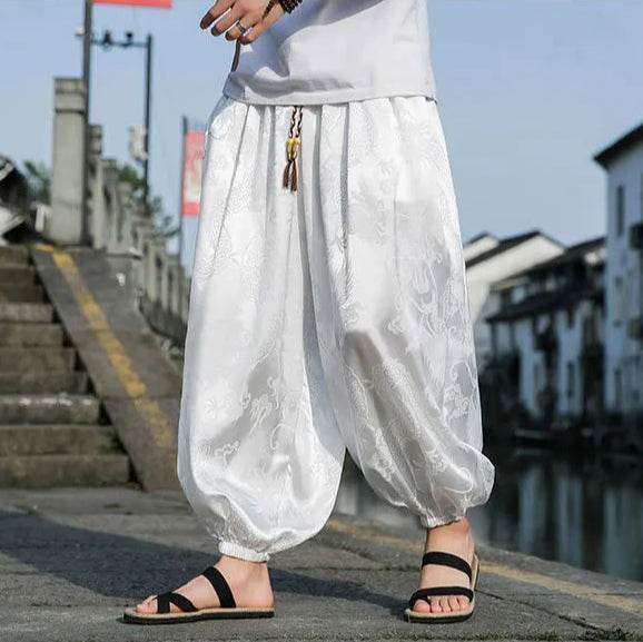 Samurai Style Wide-Leg Trousers - Image 3
