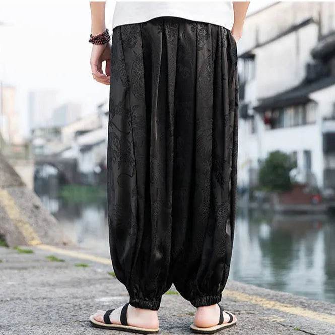 Samurai Style Wide-Leg Trousers - Image 30