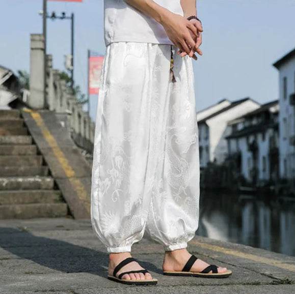 Samurai Style Wide-Leg Trousers - Image 33