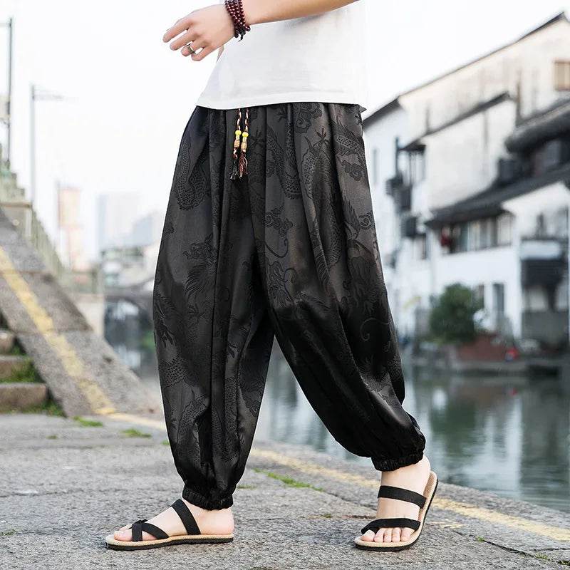 Samurai Style Wide-Leg Trousers - Image 35