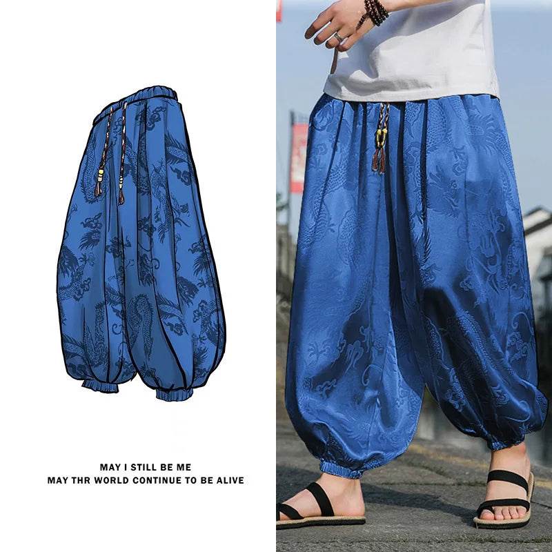 Samurai Style Wide-Leg Trousers - Image 7