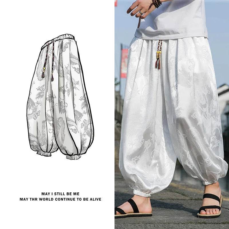 Samurai Style Wide-Leg Trousers - Image 8