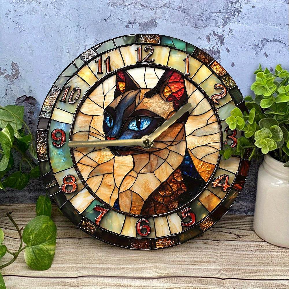 Cute Cat Silent Wall Clock - Image 12