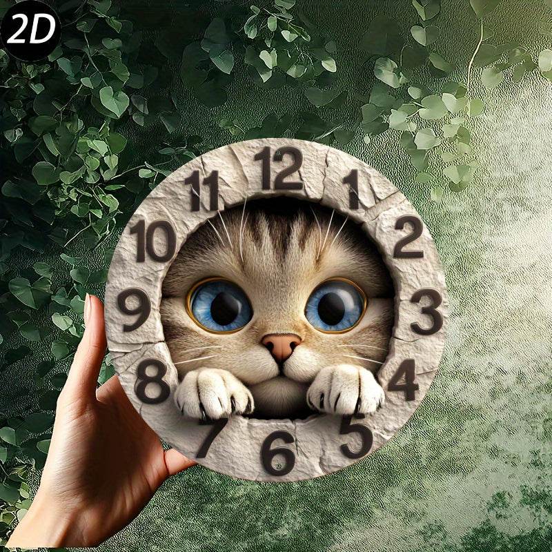 Cute Cat Silent Wall Clock - Image 13