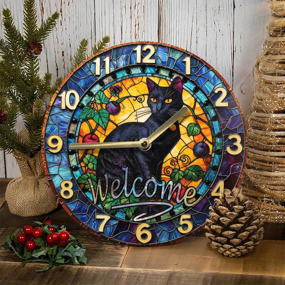 Cute Cat Silent Wall Clock - Image 21