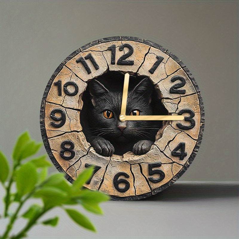 Cute Cat Silent Wall Clock - Image 29